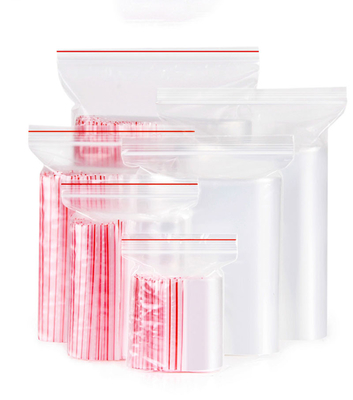 食品包装用の大型の再封可能な紙ポーチPE透明プラスチックジップロックバッグ